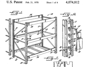 Paltier 50 pallet rack patent